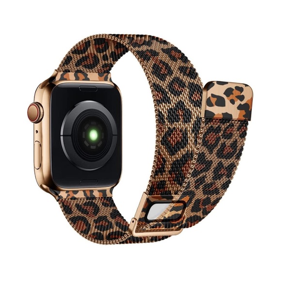 Apple Watch band leopard Milanese stainless 🆕 - Picture 1 of 4